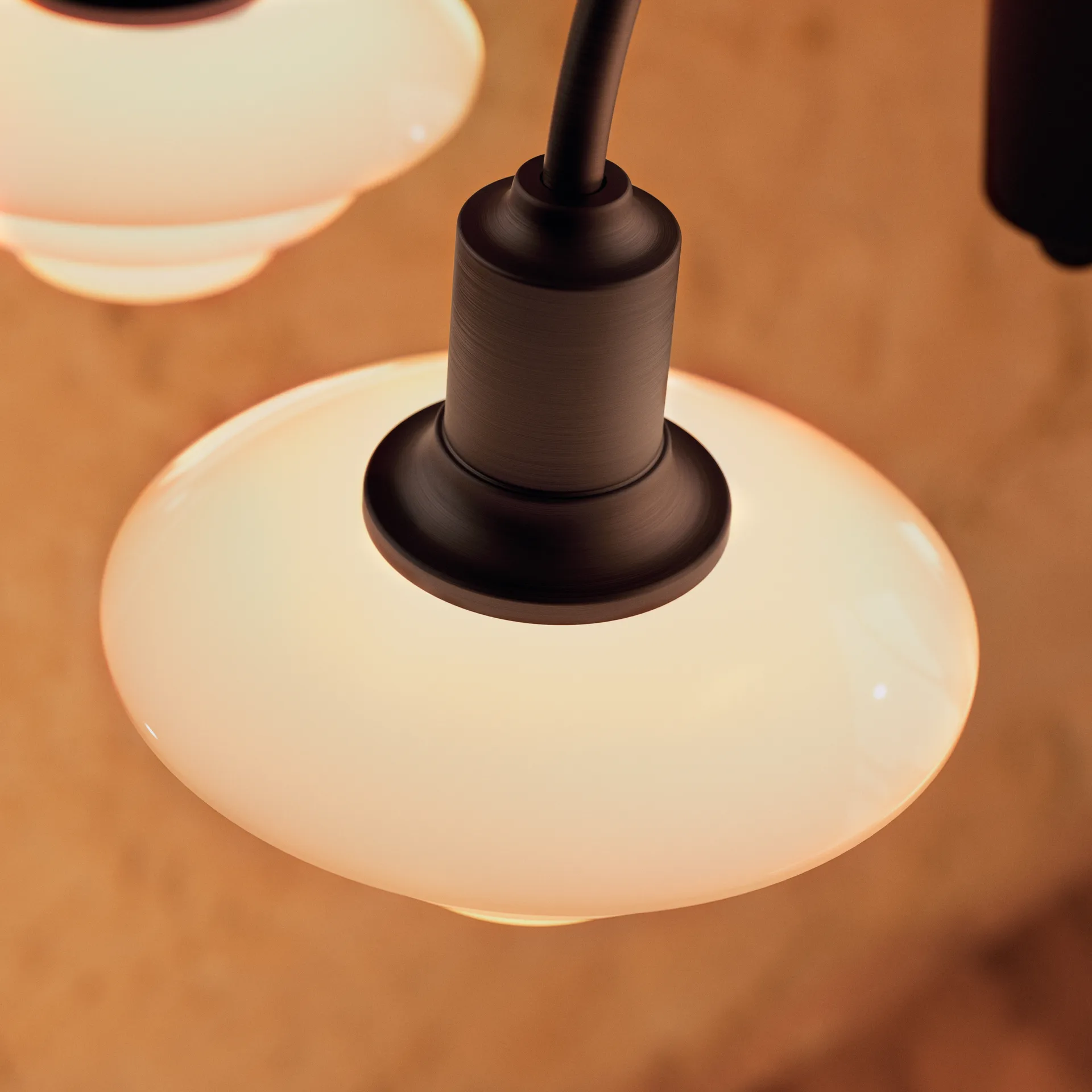 Chandelier PH 1/1 Centenary Edition lustre, Brass-dusty terracotta, 3 bras Louis Poulsen