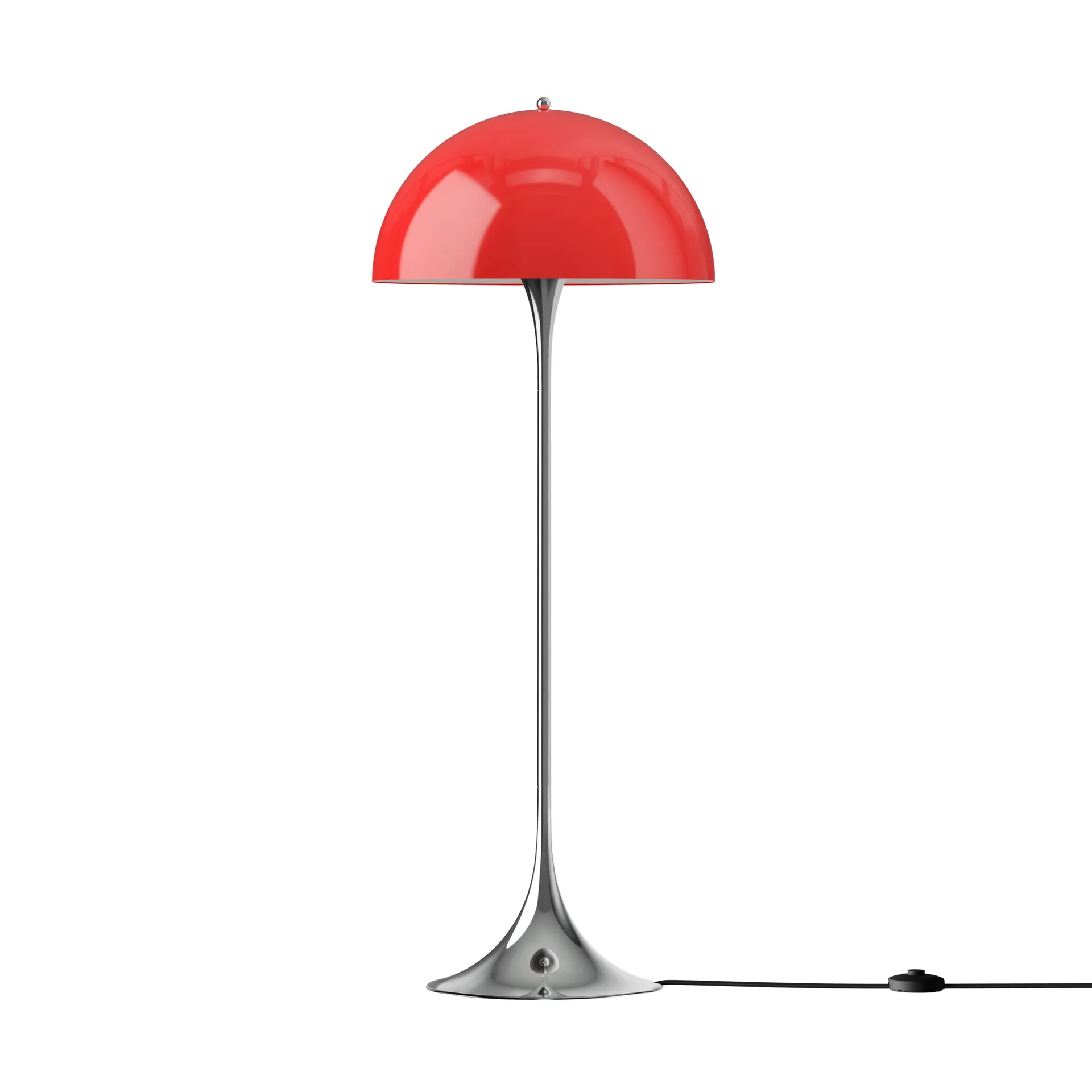 Lampadaire Panthella 500, Original opal red Louis Poulsen