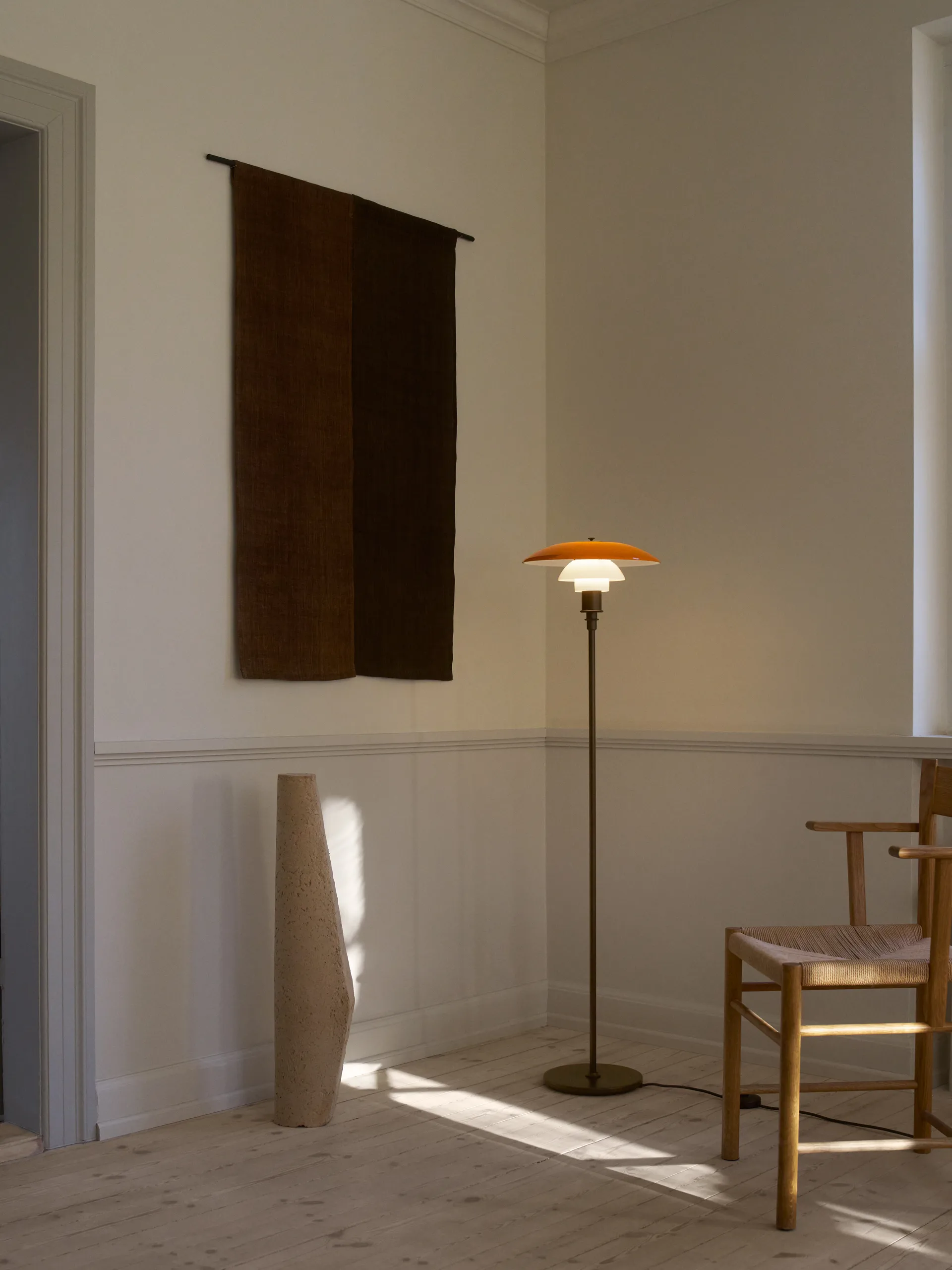 Lampadaire PH 3½-2½ Centenary Edition, Amber-opal white Louis Poulsen