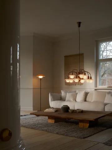 Lampadaire PH 3½-2½ Centenary Edition - Amber-opal white - Louis Poulsen