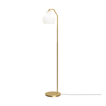Lampadaire VL Ring Crown - Laiton-verre opale - Louis Poulsen