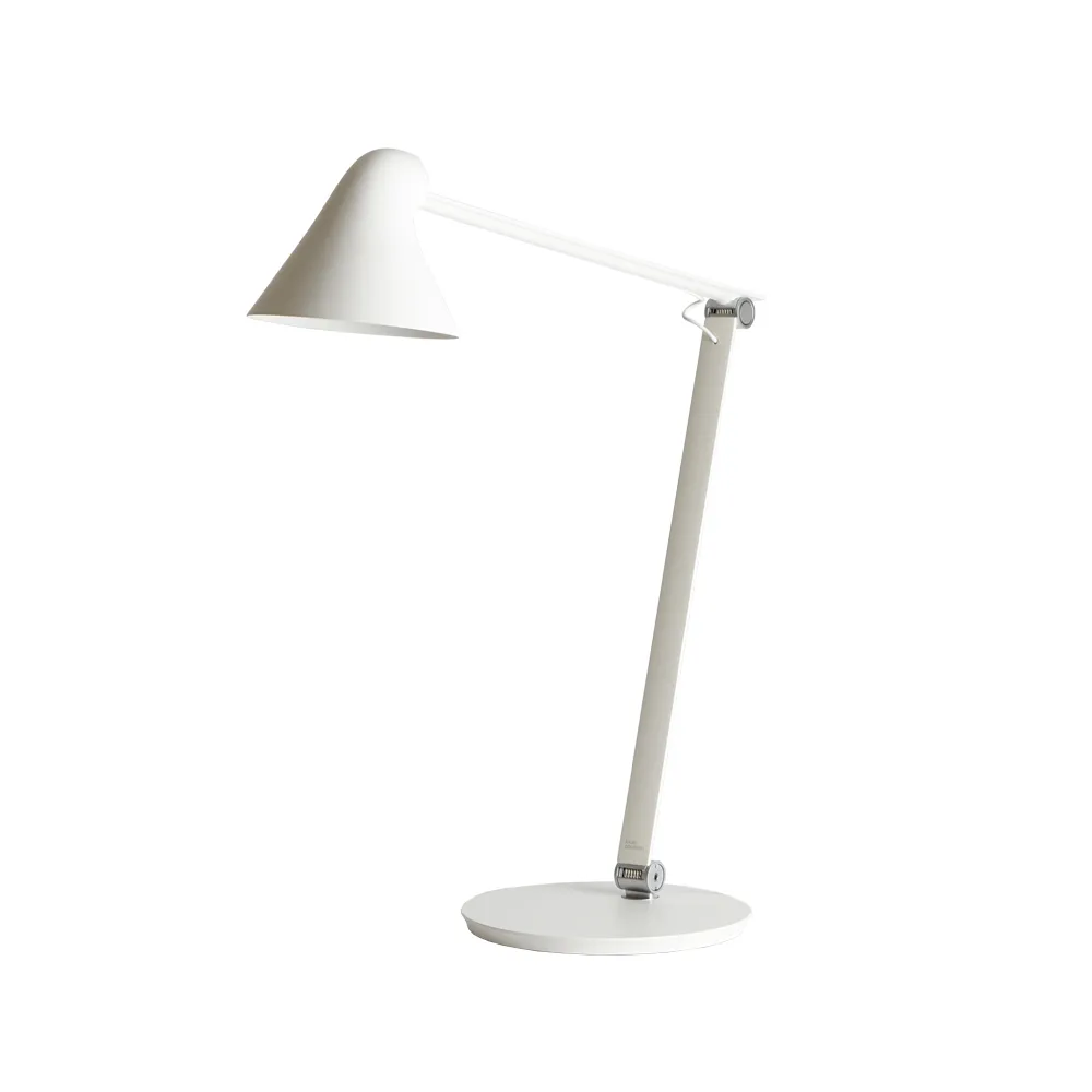 Lampe de bureau NJP, Blanc, repose-pieds, 3000k Louis Poulsen