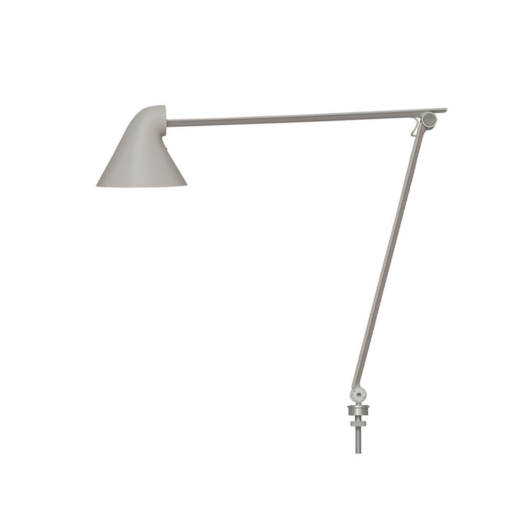 Lampe de bureau NJP - Gris clair, épingle ø10 cm, 3000k - Louis Poulsen