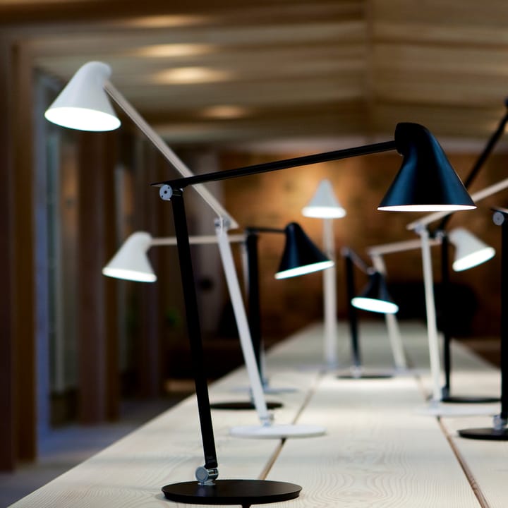 Lampe de bureau NJP - Gris clair, épingle, 3000k - Louis Poulsen