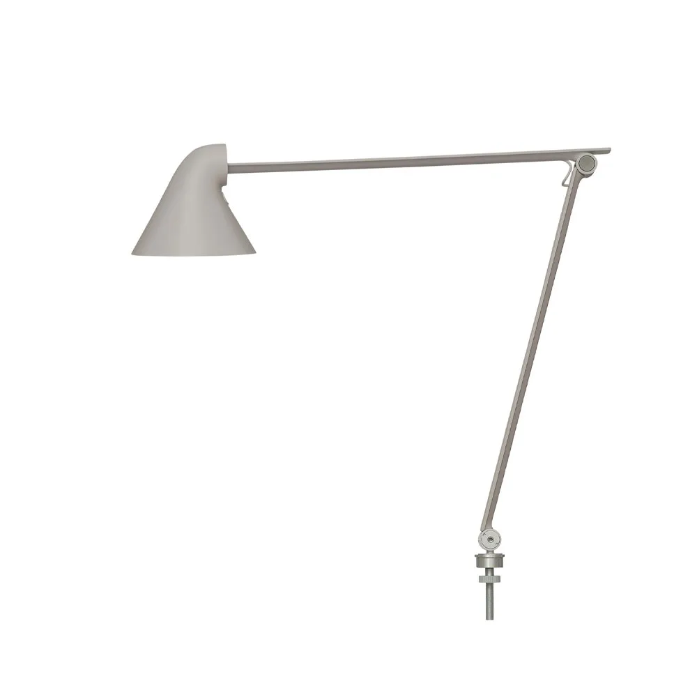 Lampe de bureau NJP, Gris clair, épingle ø40 cm, 3000k Louis Poulsen