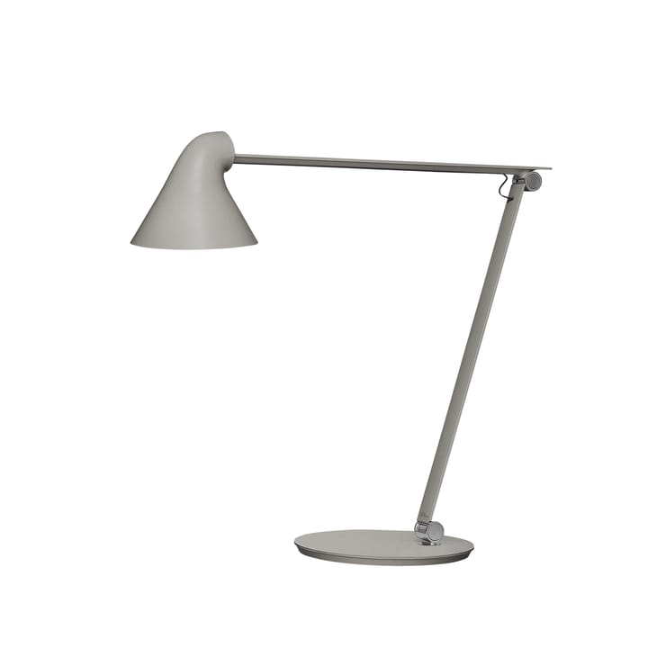 Lampe de bureau NJP - Gris clair, repose-pieds, 3000k - Louis Poulsen