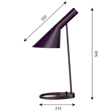 Lampe de table AJ - Aubergine - Louis Poulsen