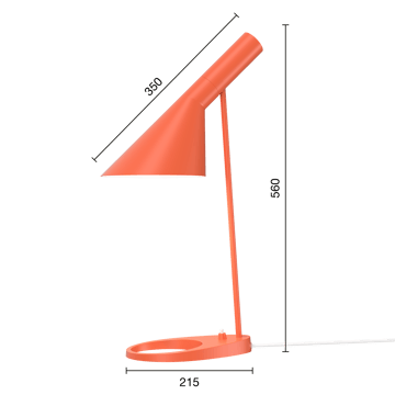 Lampe de table AJ - Electric orange - Louis Poulsen