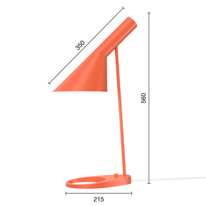 Lampe de table AJ - Electric orange - Louis Poulsen