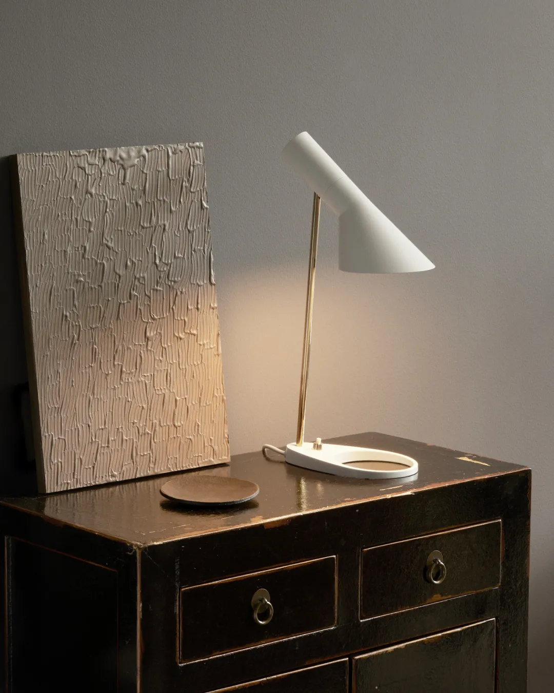 Lampe de table AJ Mini Anniversary edition, Matte white-pale rose Louis Poulsen