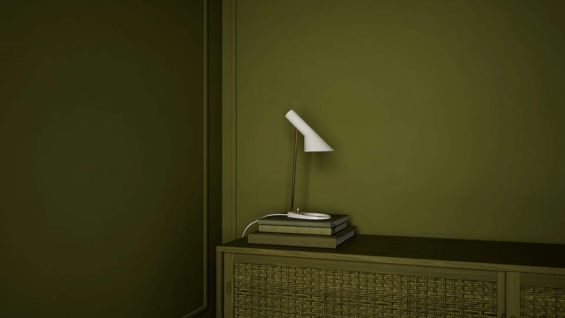 Lampe de table AJ Mini Anniversary edition, Matte white-pale rose Louis Poulsen