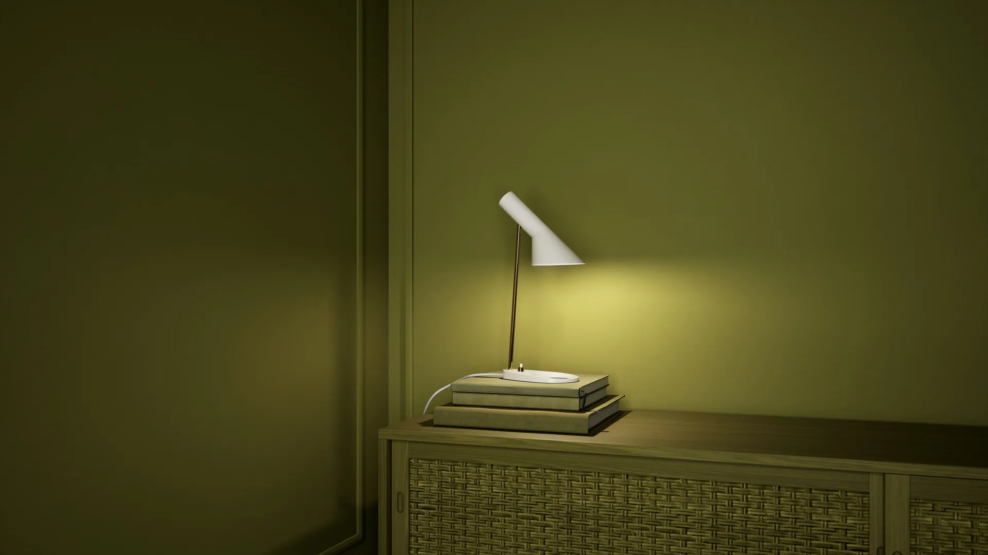 Lampe de table AJ Mini Anniversary edition, Matte white-pale rose Louis Poulsen