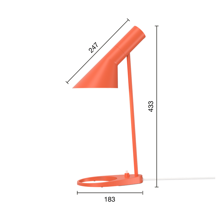 Lampe de table AJ MINI - Electric orange - Louis Poulsen