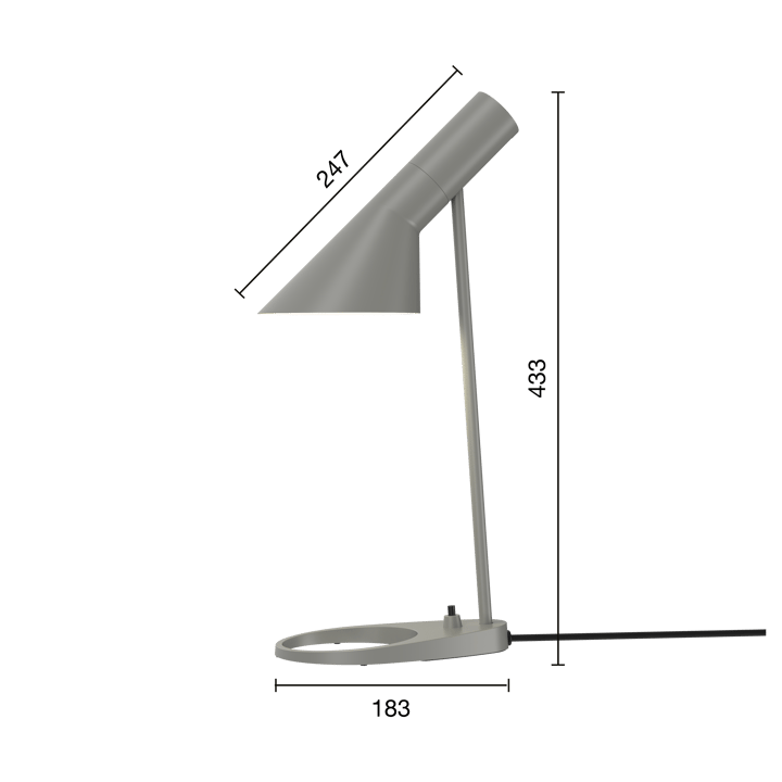 Lampe de table AJ MINI, Warm grey Louis Poulsen