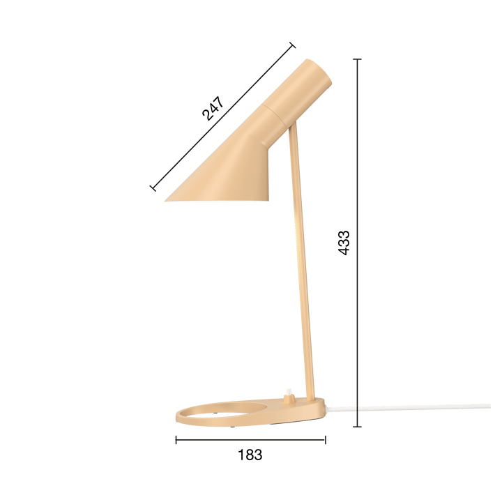 Lampe de table AJ MINI, Warm sand Louis Poulsen