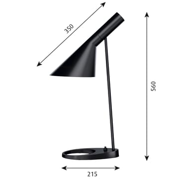 Lampe de table AJ - Noir - Louis Poulsen