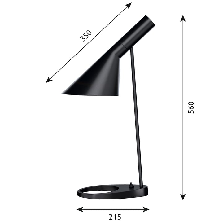 Lampe de table AJ - Noir - Louis Poulsen