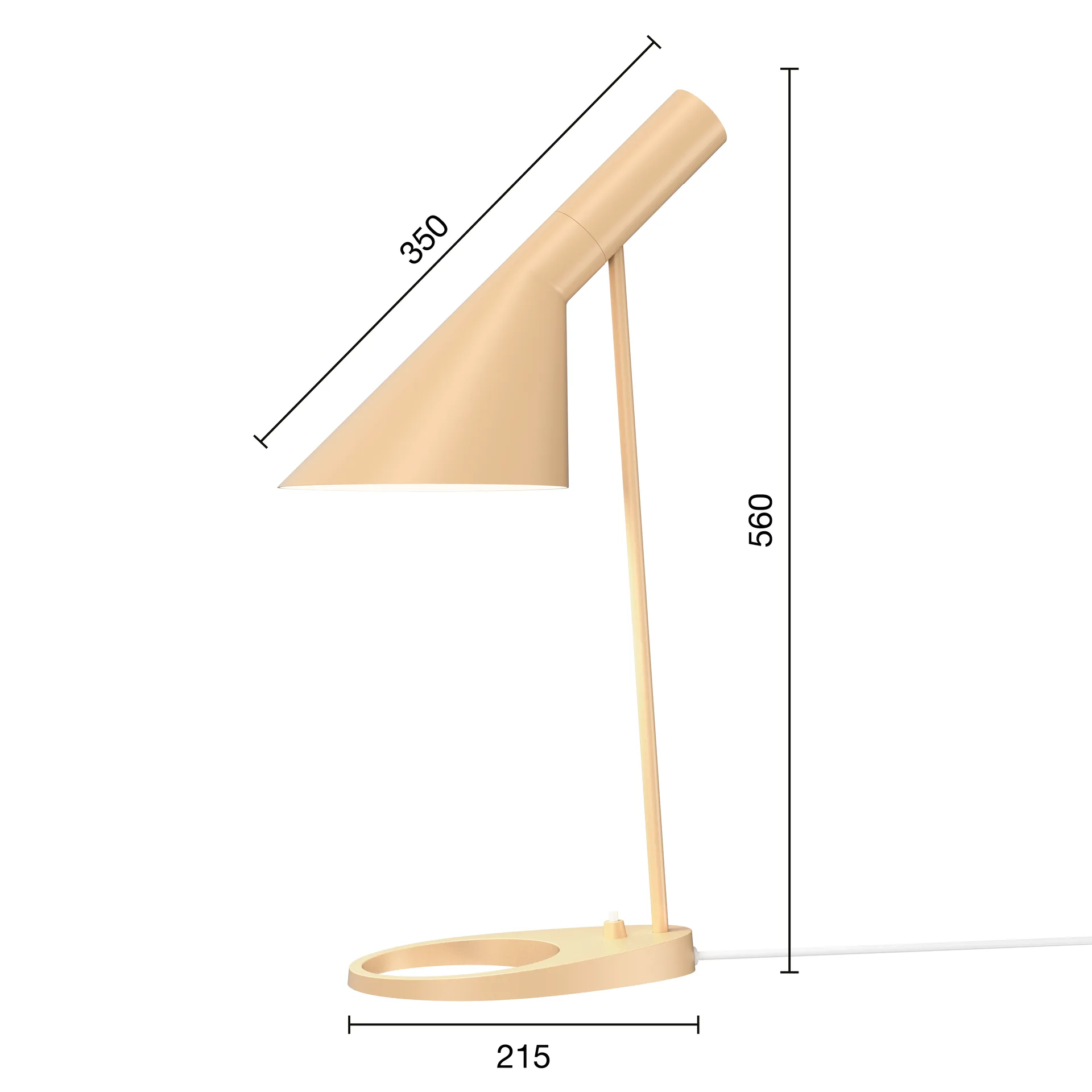 Lampe de table AJ, Warm sand Louis Poulsen