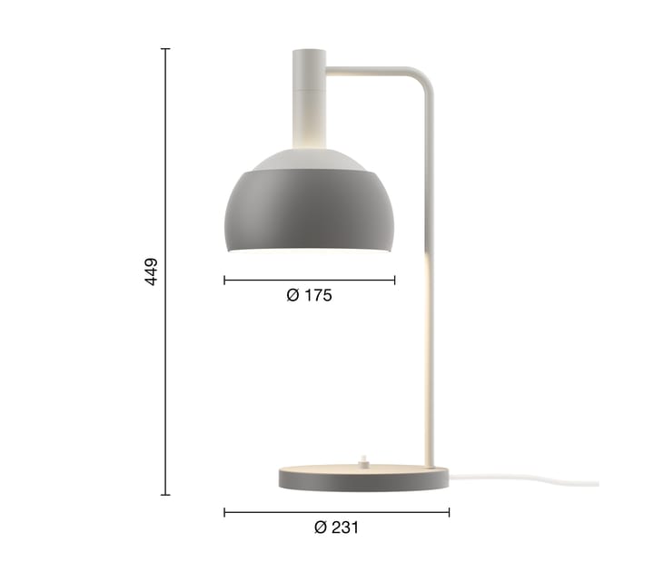 Lampe de table FJ Elements Ø17,5 cm, Original grey Louis Poulsen