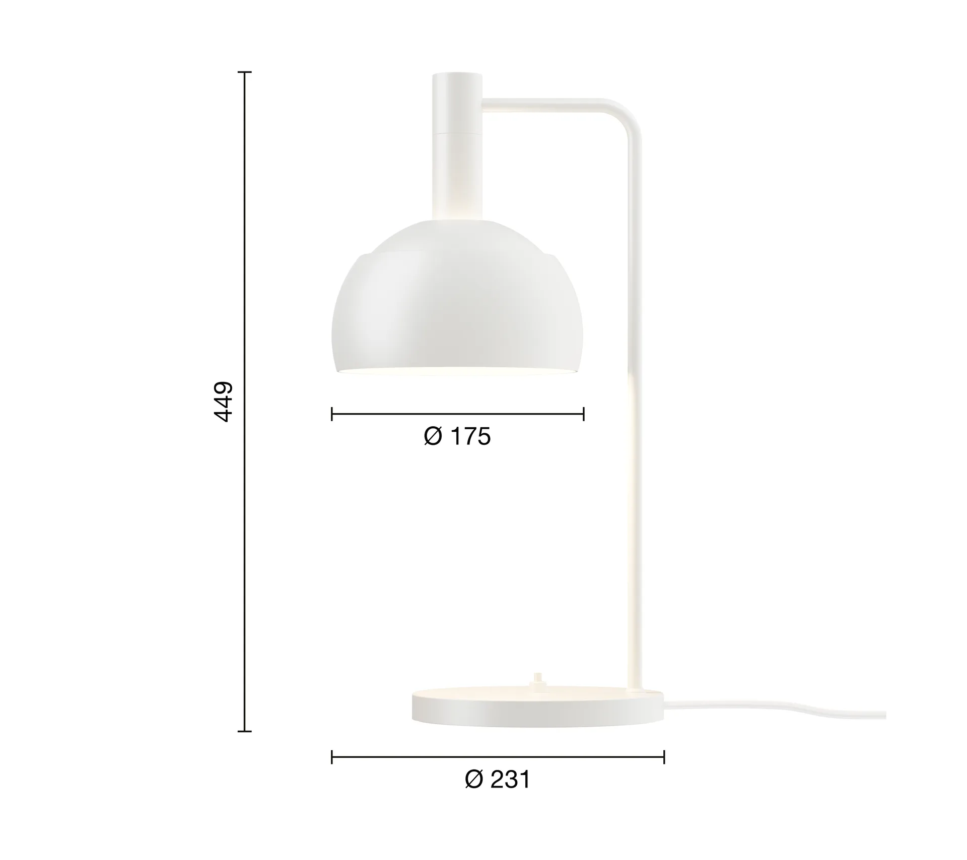 Lampe de table FJ Elements Ø17,5 cm, White Louis Poulsen