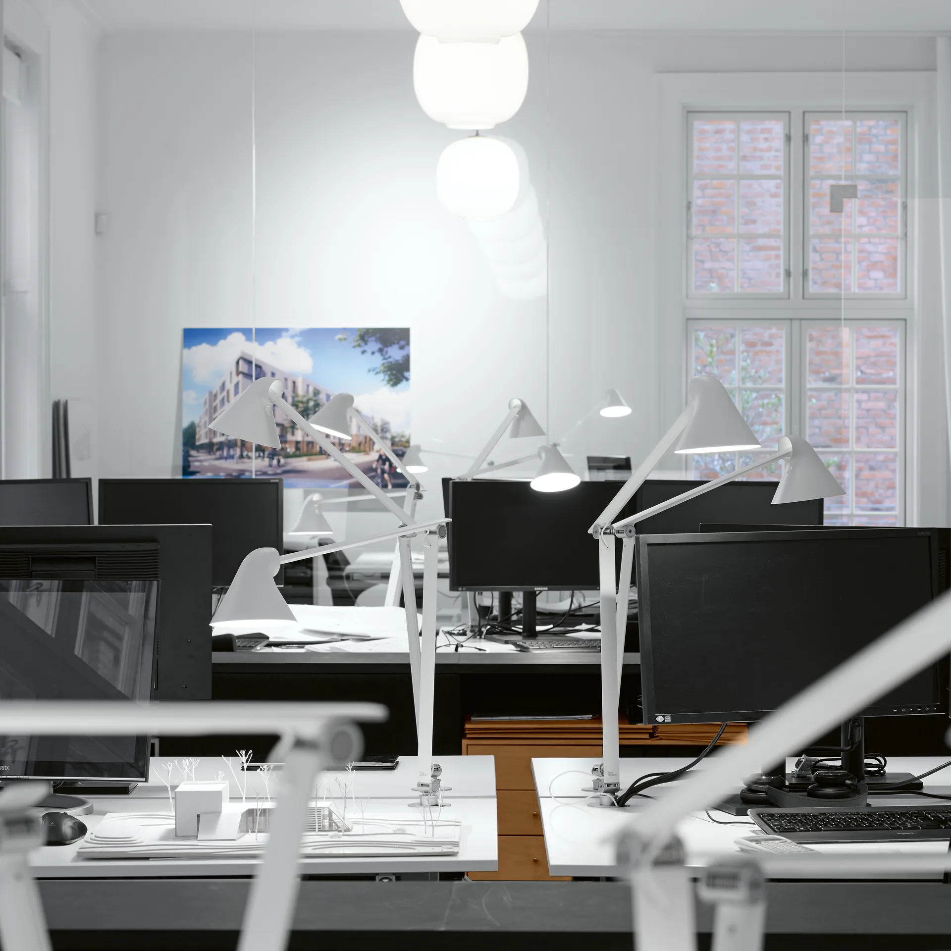 Lampe de table NJP Ø10mm, Blanc Louis Poulsen