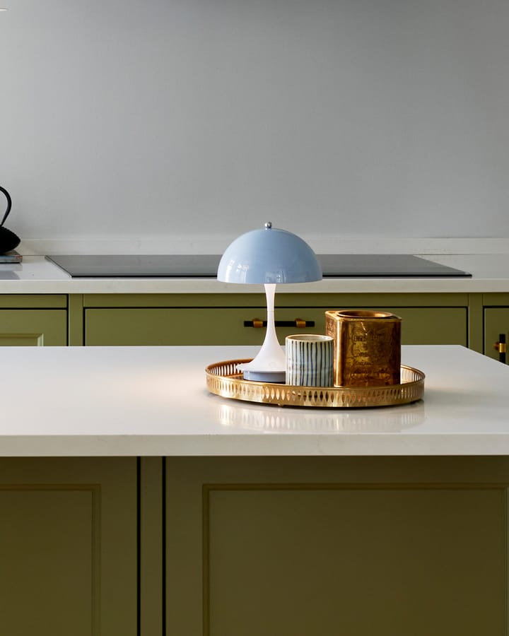 Lampe de table Panthella 160 Portable, Bleu clair Louis Poulsen