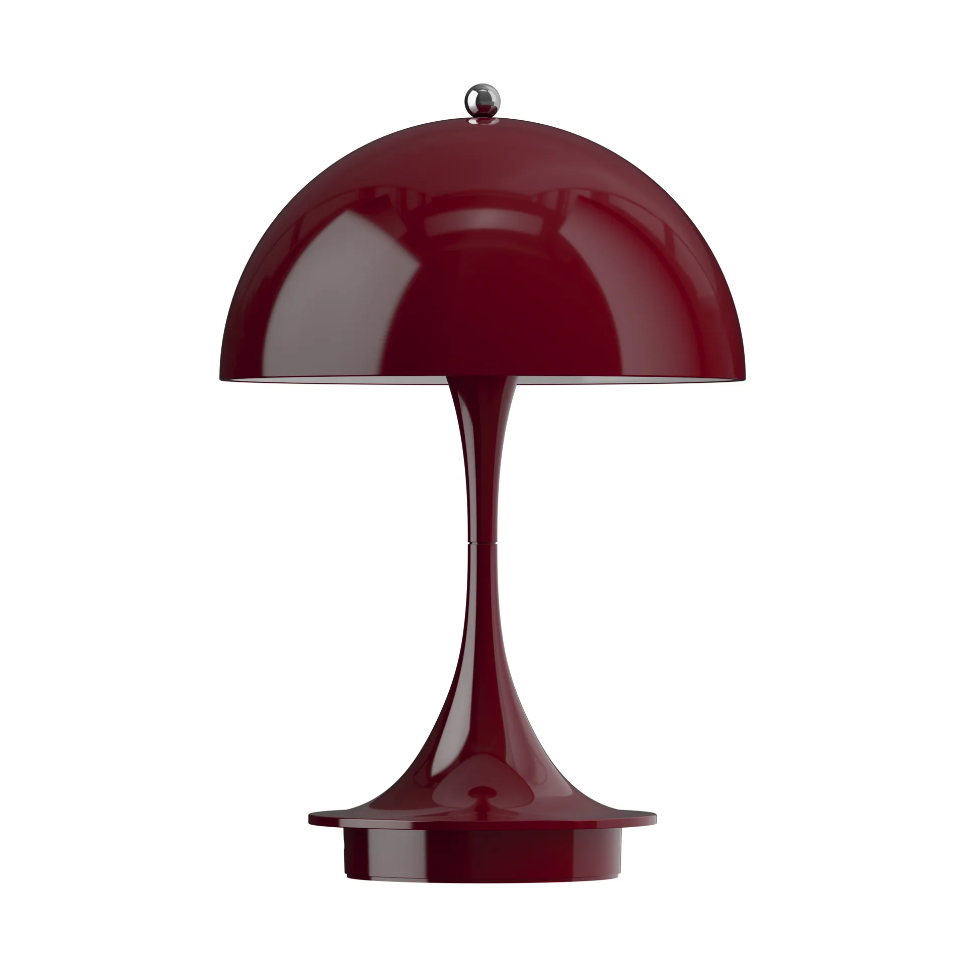 Lampe de table Panthella 160 Portable, Opaque burgundy Louis Poulsen