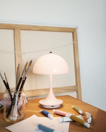 Lampe de table Panthella 160 Portable - Pale rose - Louis Poulsen