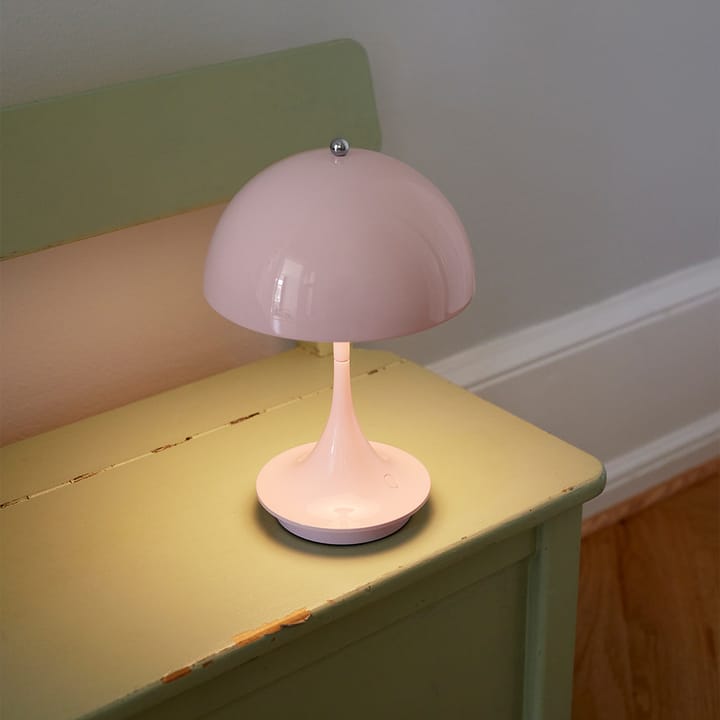 Lampe de table Panthella 160 Portable - Rose clair - Louis Poulsen
