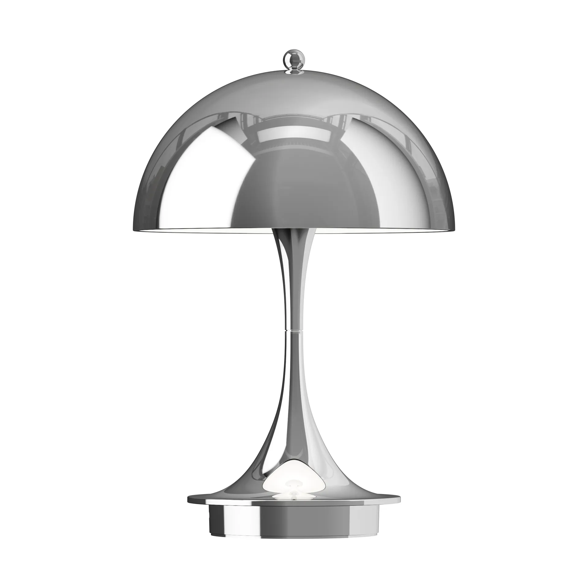 Lampe de table Panthella 160 Portable v3, Chrome Louis Poulsen