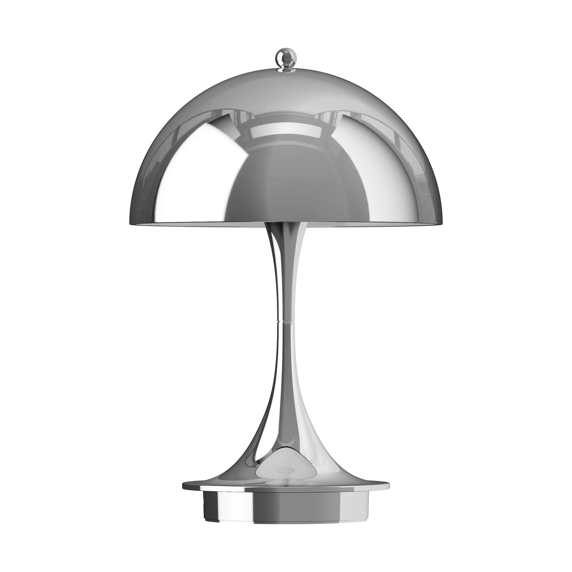 Lampe de table Panthella 160 Portable v3, Chrome Louis Poulsen