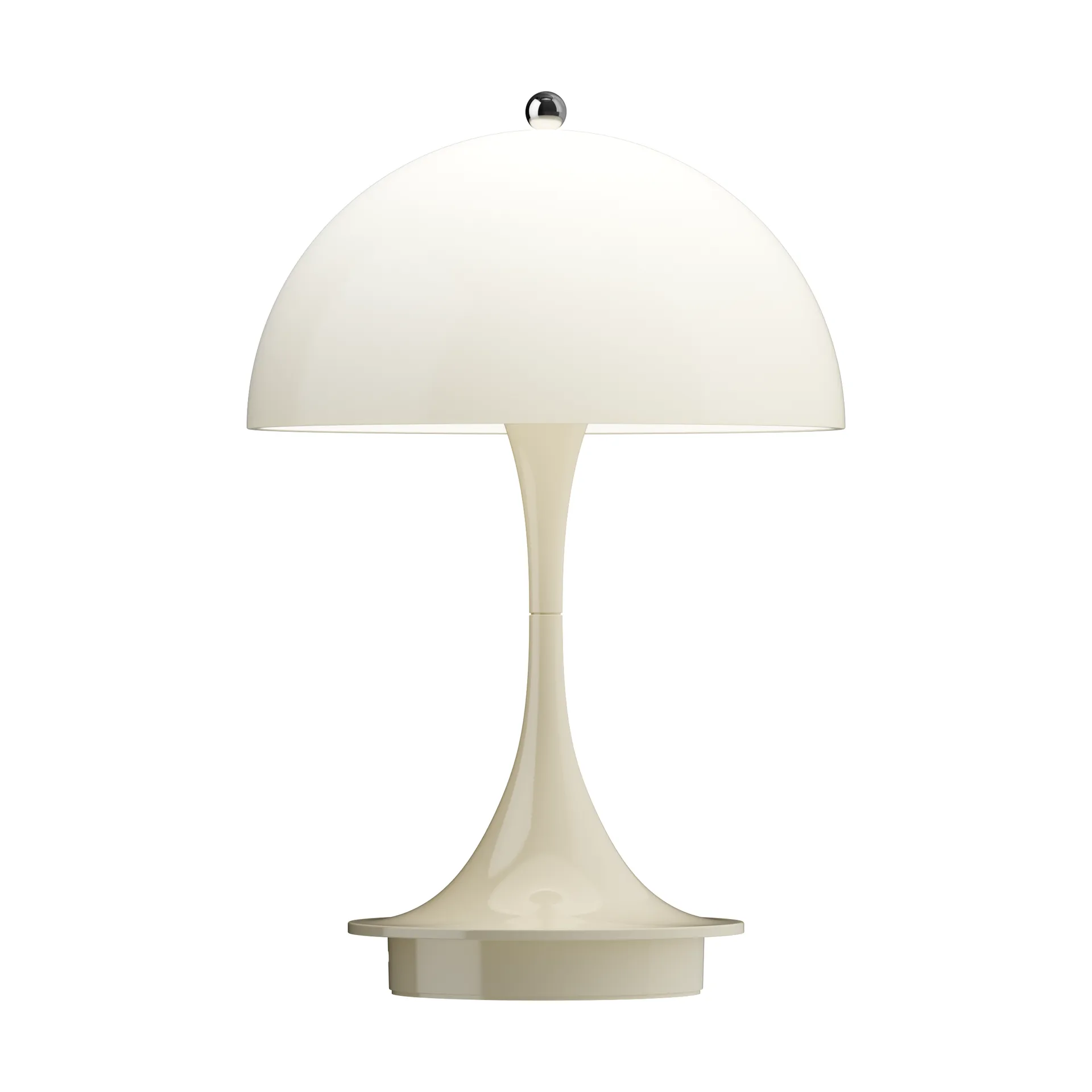 Lampe de table Panthella 160 Portable v3, Opal beige Louis Poulsen