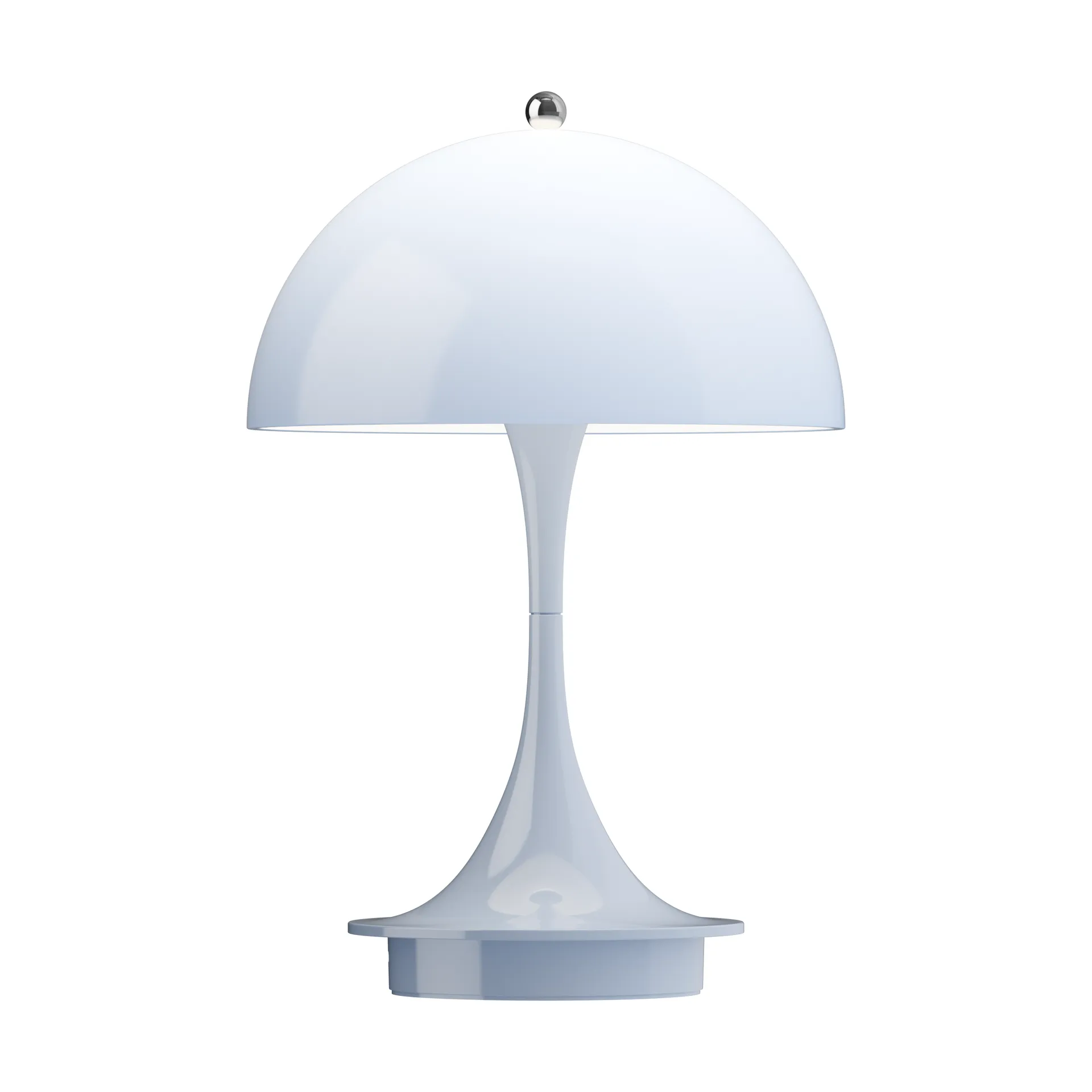 Lampe de table Panthella 160 Portable v3, Opal pale blue Louis Poulsen