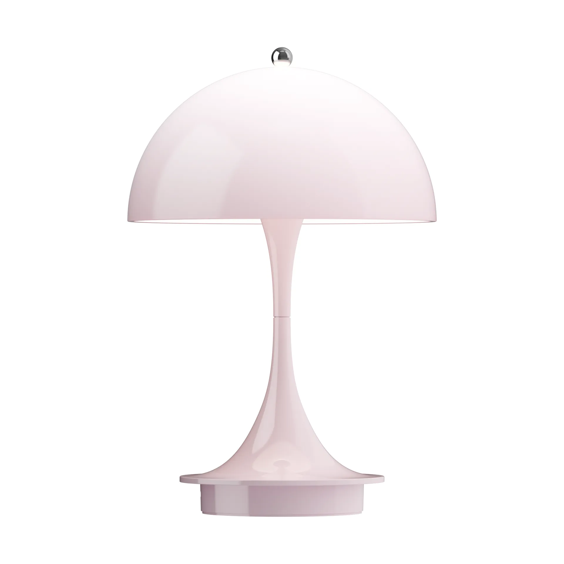 Lampe de table Panthella 160 Portable v3, Opal pale rose Louis Poulsen