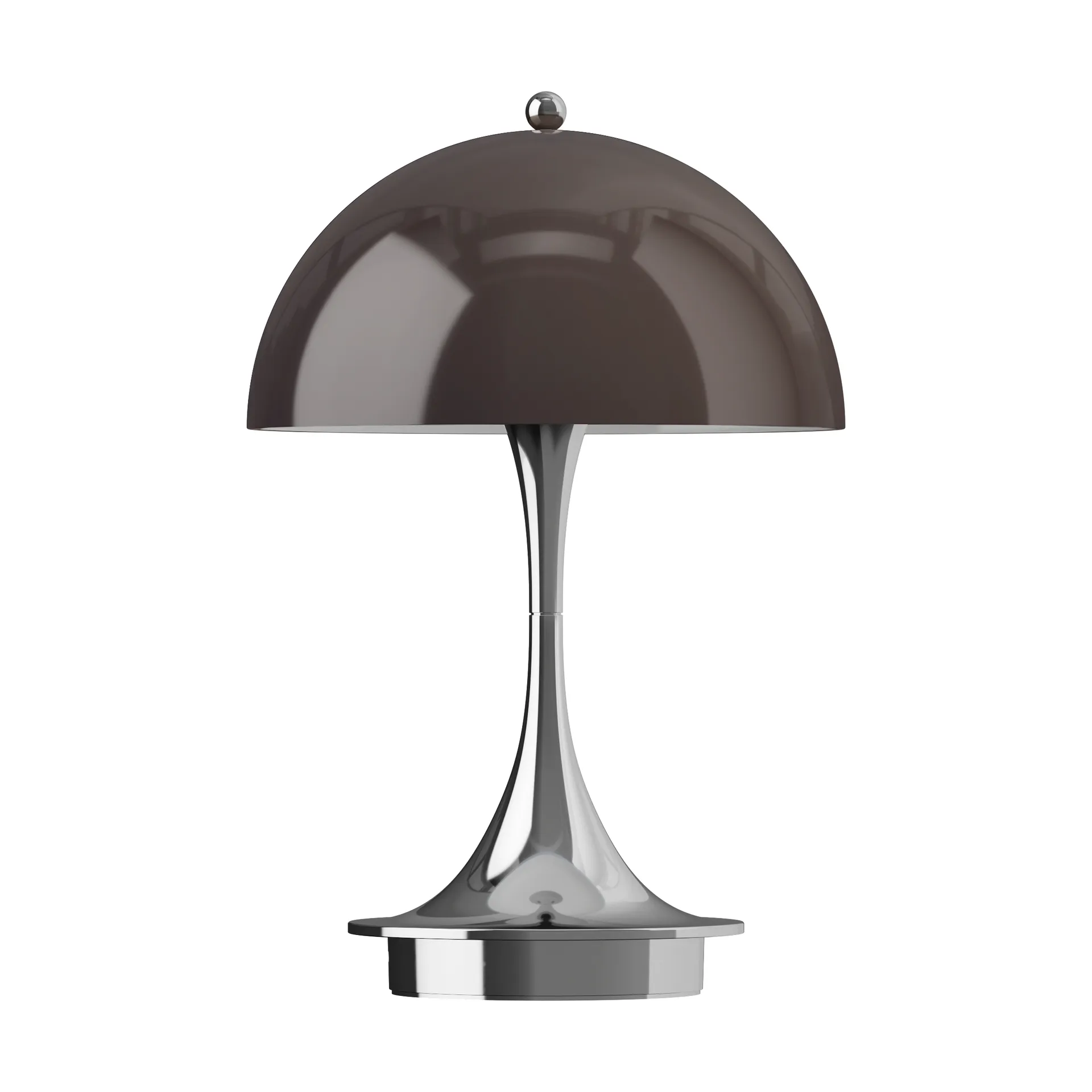 Lampe de table Panthella 160 Portable v3, Original Opal Brown Louis Poulsen