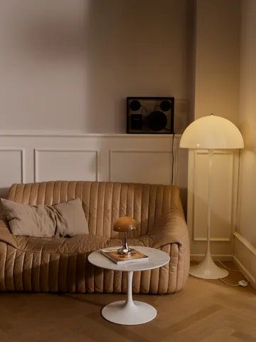 Lampe de table Panthella 160 Portable v3 - Original Opal Brown - Louis Poulsen