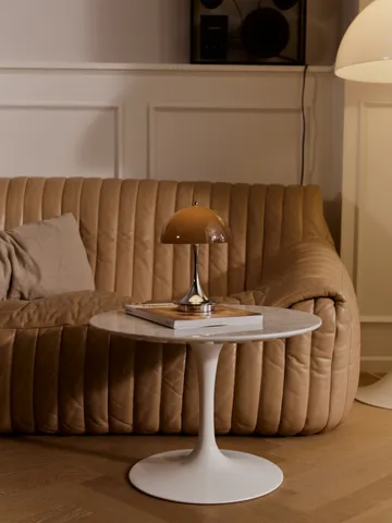 Lampe de table Panthella 160 Portable v3 - Original Opal Brown - Louis Poulsen