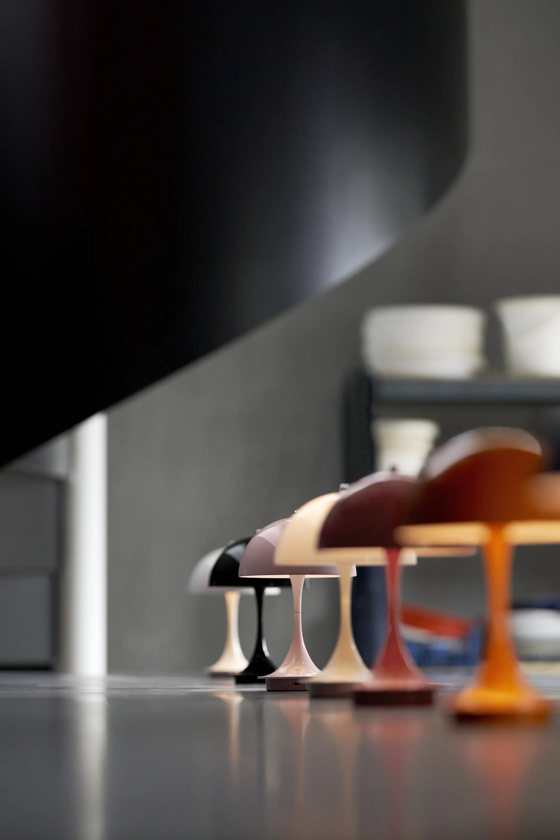 Lampe de table Panthella 160 Portable, Verre opale Louis Poulsen