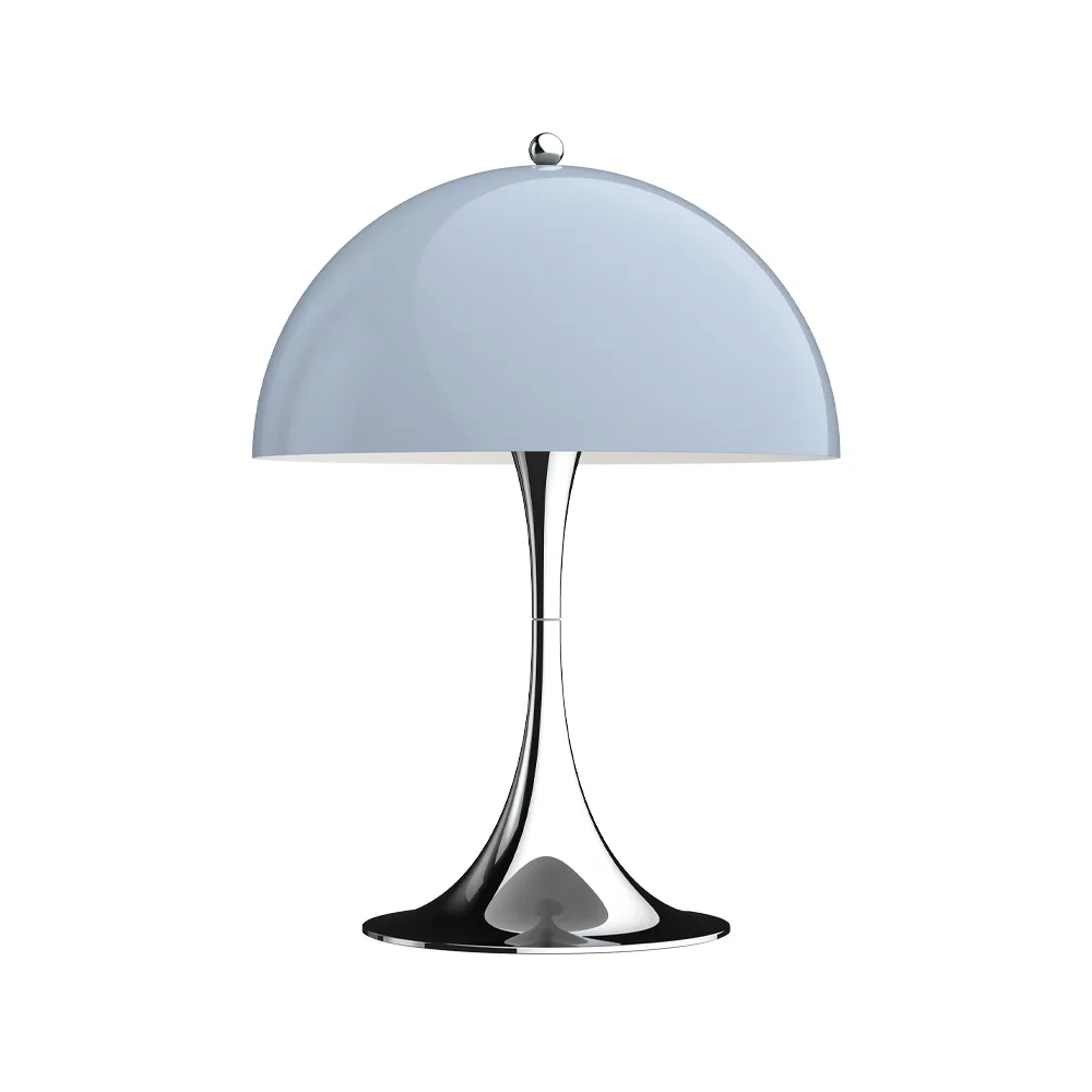 Lampe de table Panthella 250, Bleu-gris opale-chrome Louis Poulsen