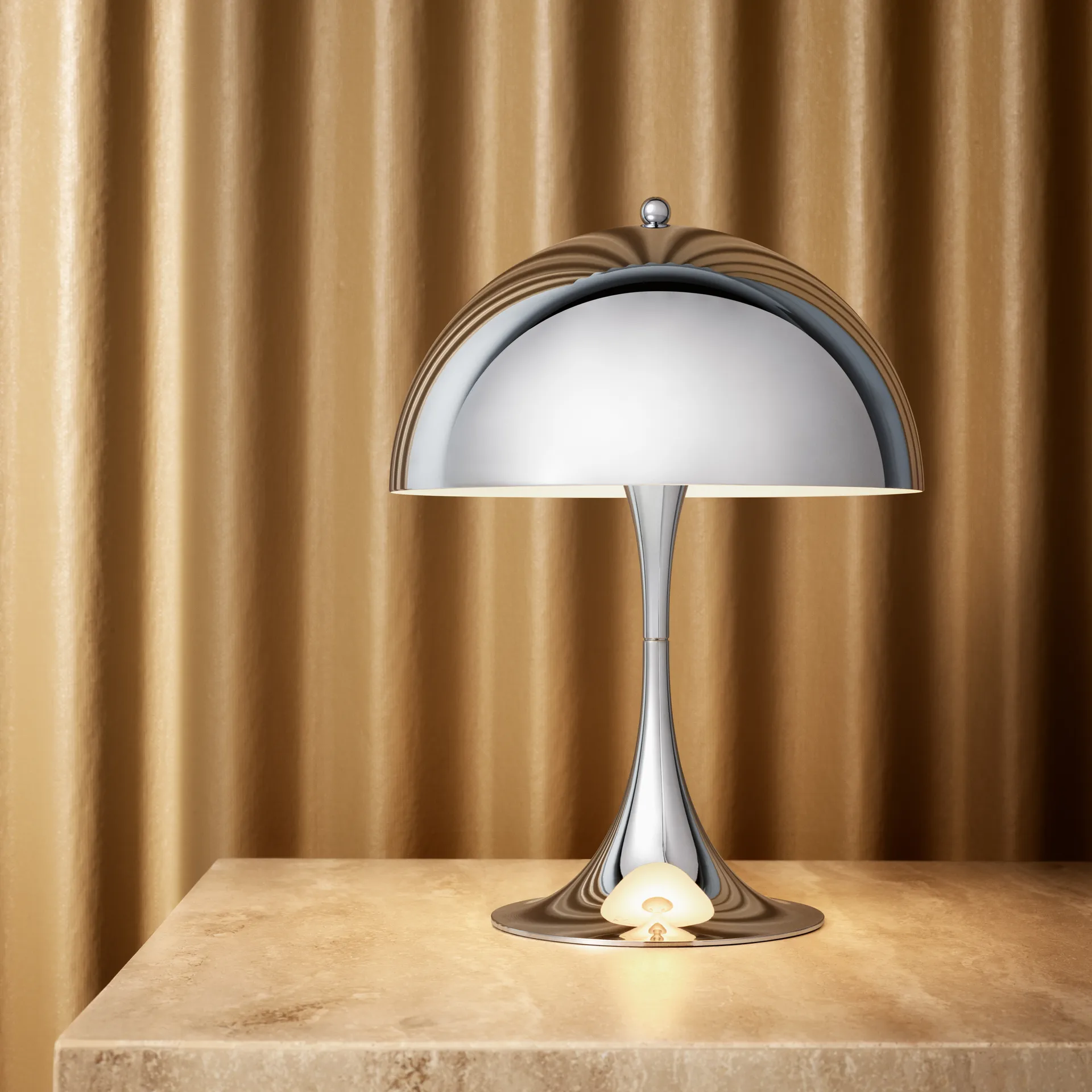 Lampe de table Panthella 250, Chrome Louis Poulsen