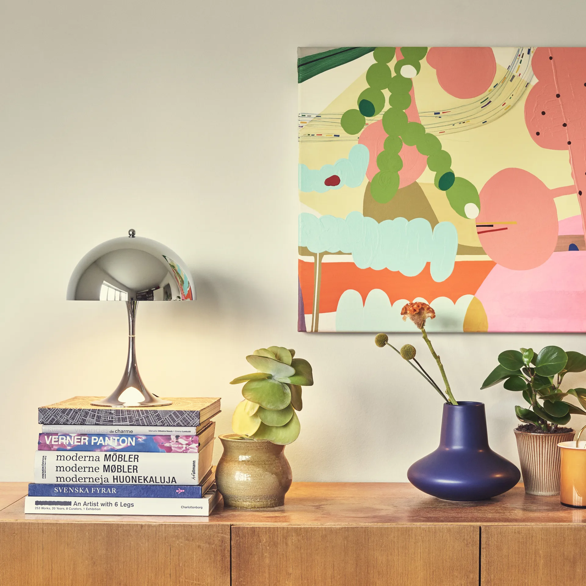 Lampe de table Panthella 250, Chrome Louis Poulsen