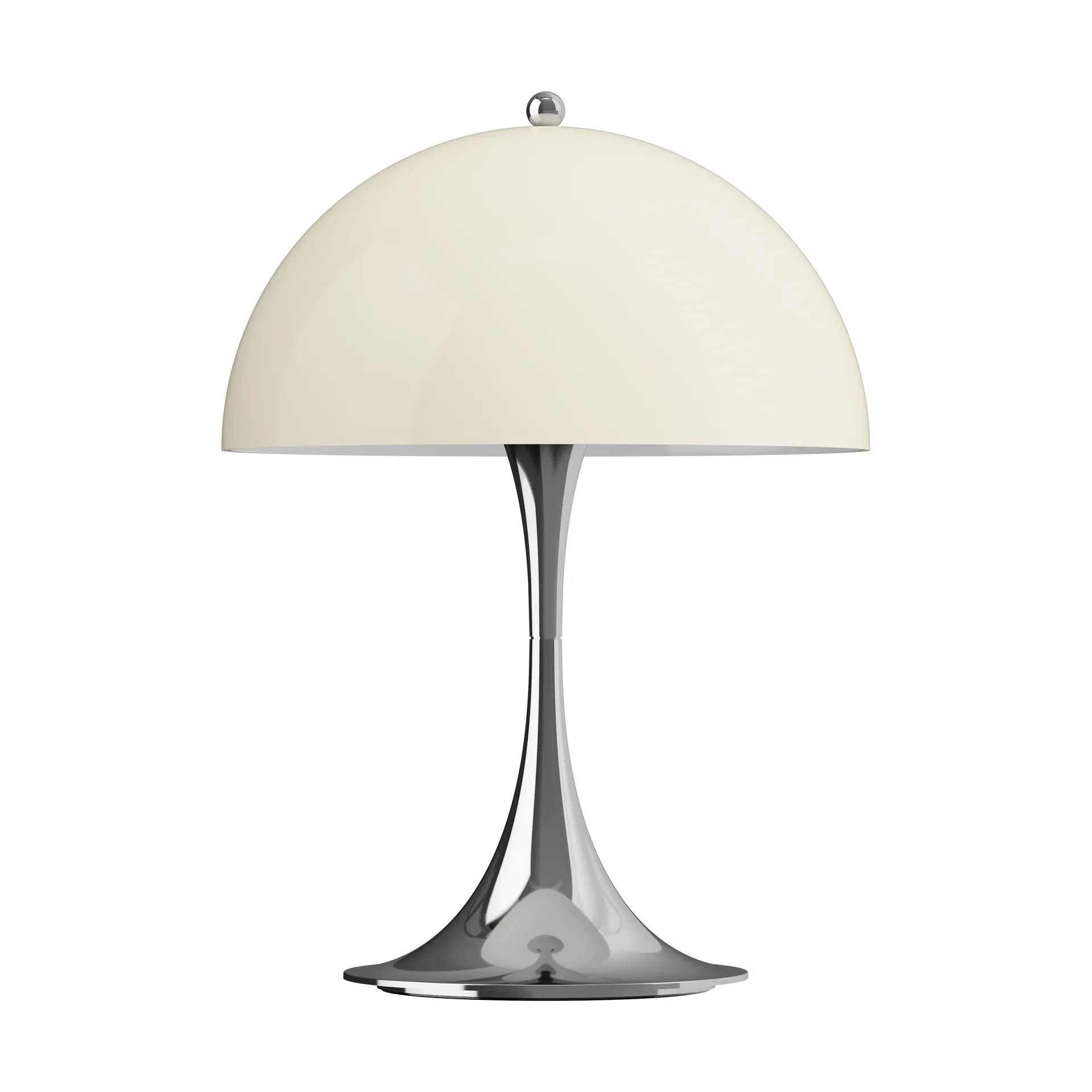 Lampe de table Panthella 250 Portable, Chrome opal beige Louis Poulsen