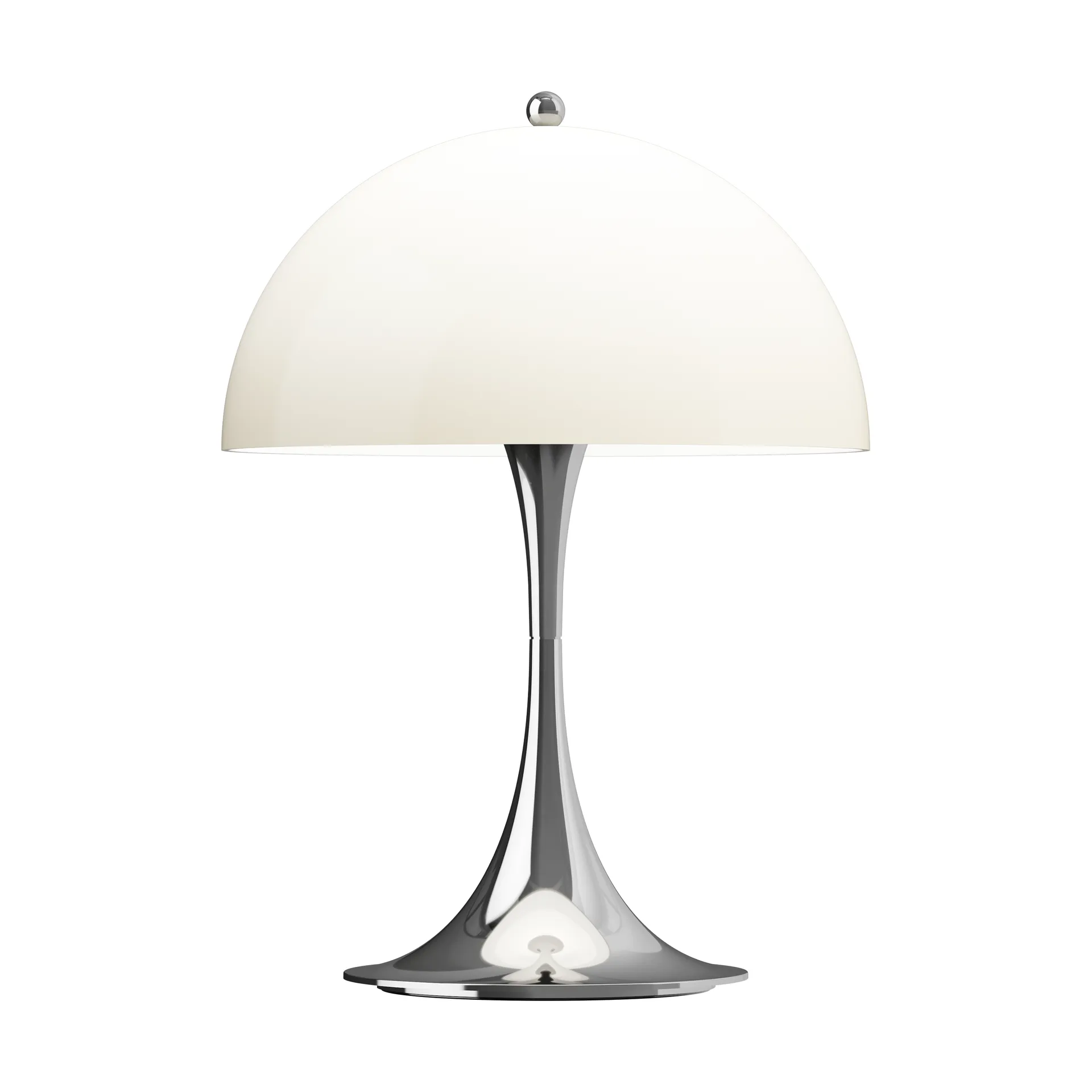 Lampe de table Panthella 250 Portable, Chrome opal beige Louis Poulsen