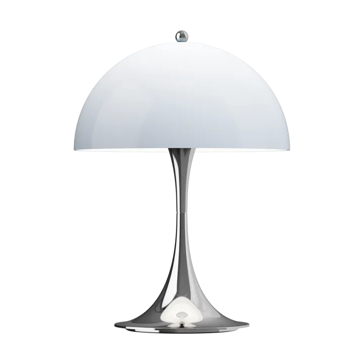 Lampe de table Panthella 250 Portable V3 - Chrome opal blue grey - Louis Poulsen