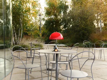 Lampe de table Panthella 250 Portable V3 - Original Opal Red - Louis Poulsen