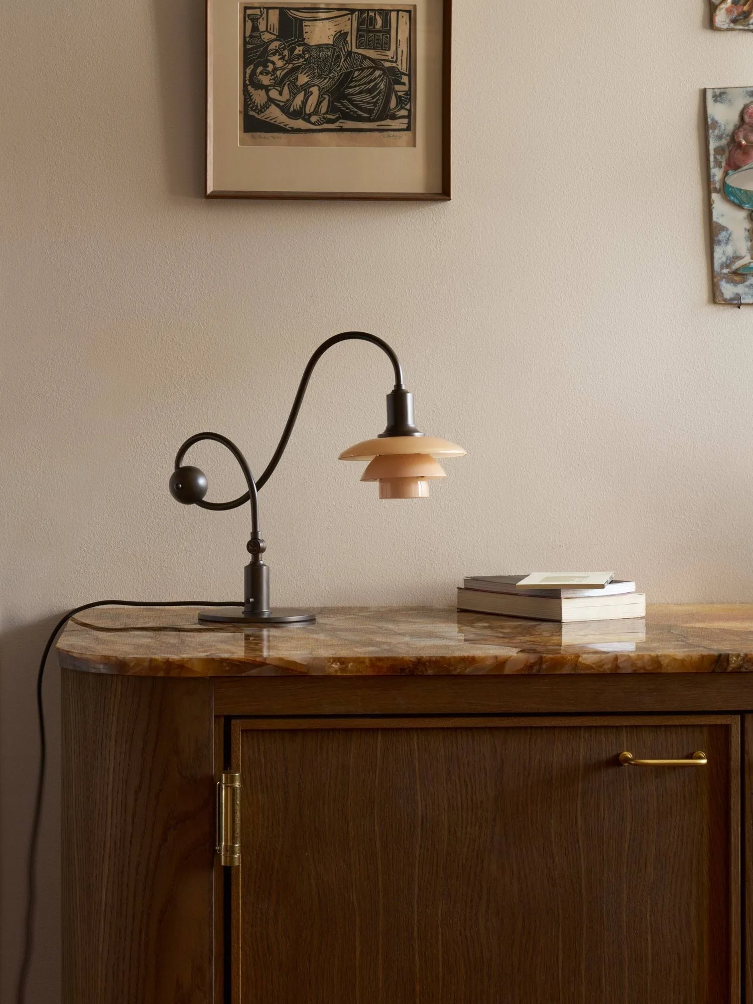 Lampe de table PH 1/1 Piano, Dusty terracotta Louis Poulsen