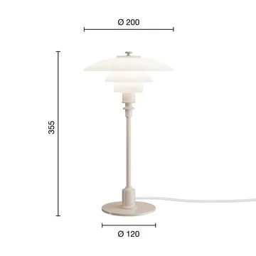 Lampe de table PH 2/1 - Beige glossy - Louis Poulsen