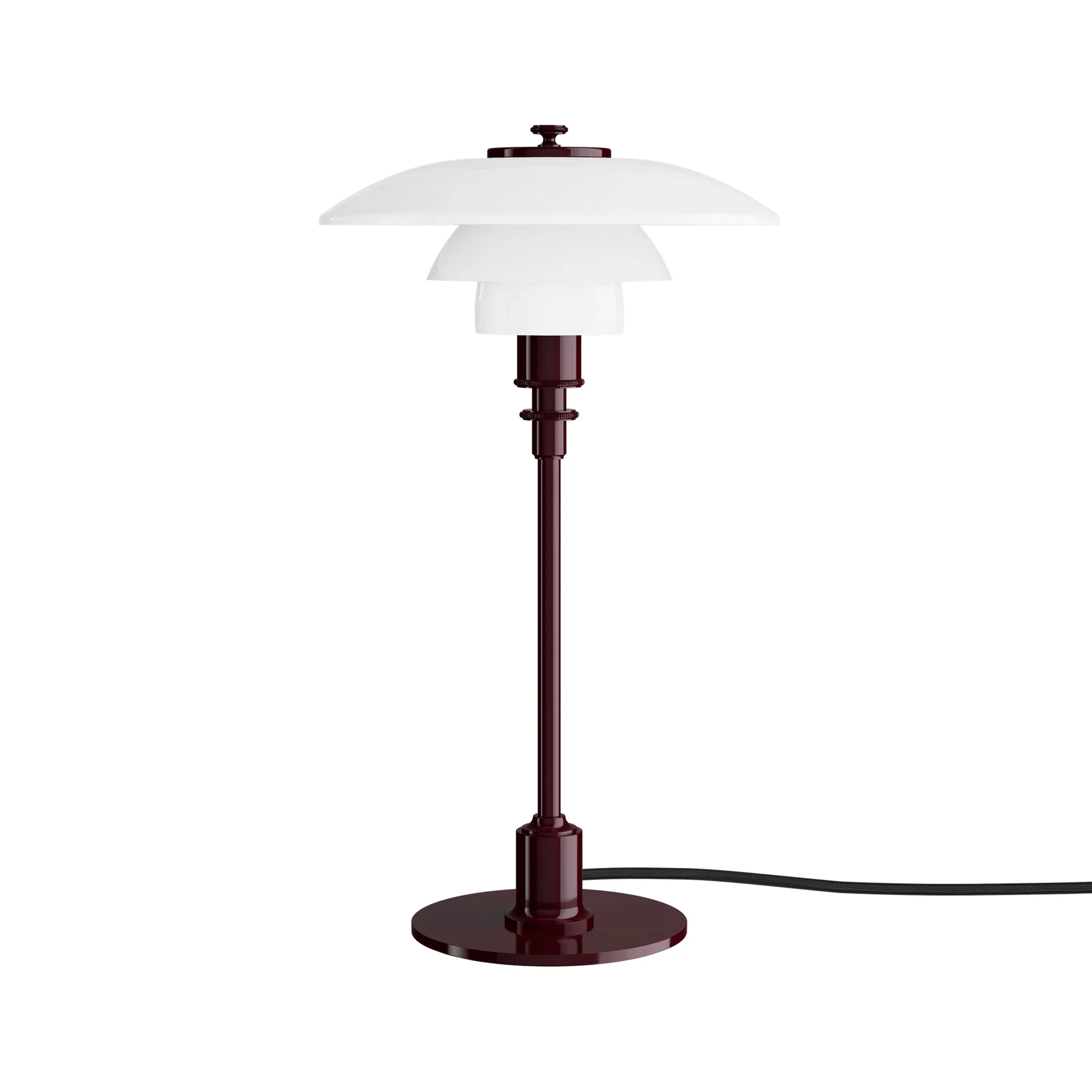 Lampe de table PH 2/1, Bordeaux glossy Louis Poulsen