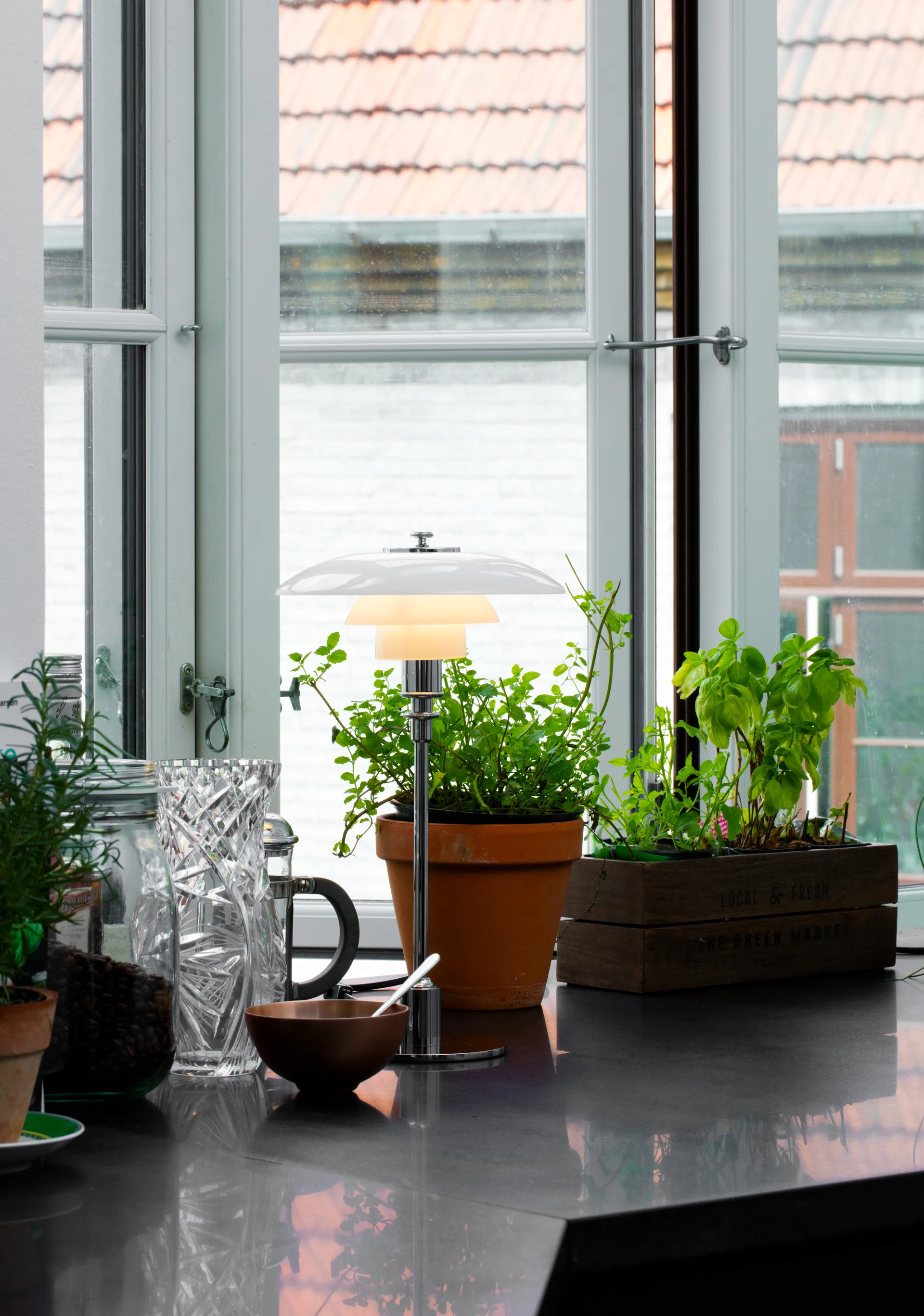 Lampe de table PH 2/1, Chrome Louis Poulsen