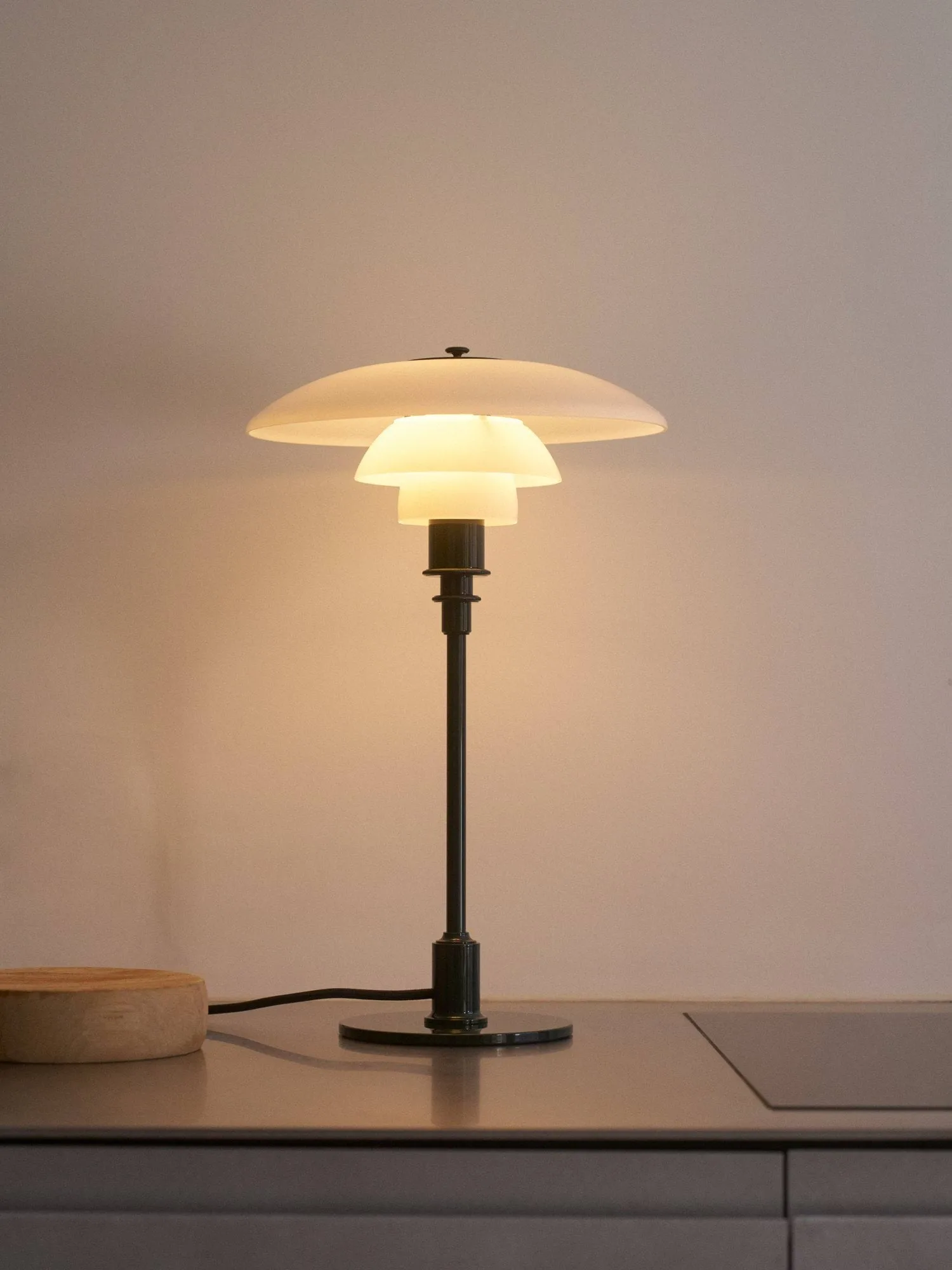 Lampe de table PH 2/1, Glossy deep green Louis Poulsen